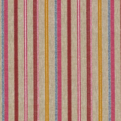 Kip Stripe in Garden, a patterned woven fabric in polyester and cotton. Ideal for drapery, pillows, bedding and light upholstery. Shop samples online